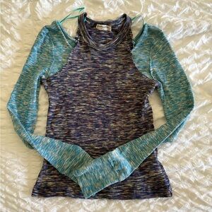 Free People Top w/ Shoulder Cutouts